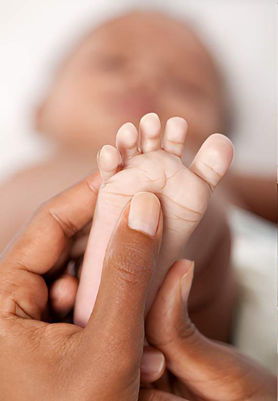 Massage pied bébé Martinique