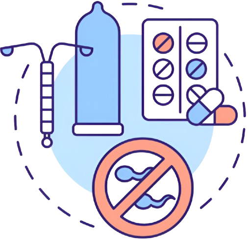 Illustration moyens de contraception Martinique